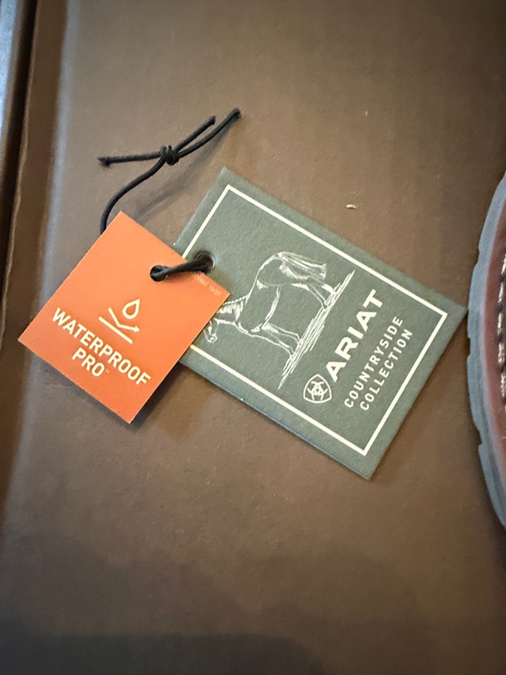 Ariat Brown Leather Ankle Booties - Picture 15 of 16